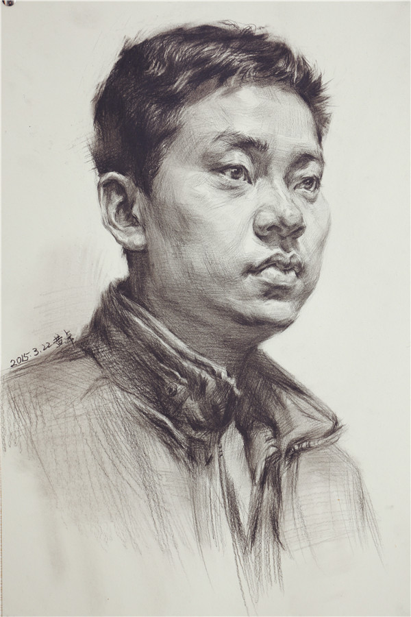 合肥顶峰中高考集训画室学生素描作品